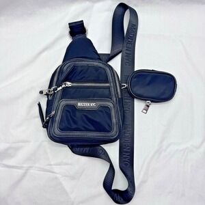 Madden NYC‎ Shoulder Bag w/ Coin Purse Black Adjustable Crossbody